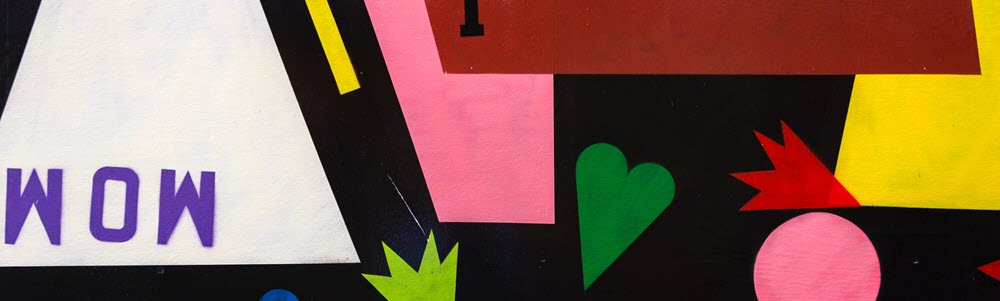 Picture of abstract art used as a header on the news and press page.